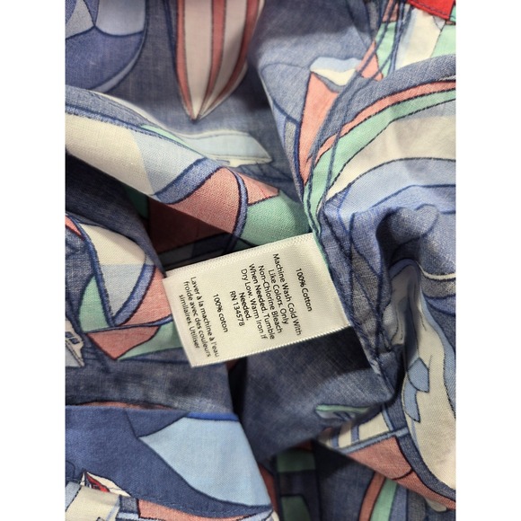 New Vineyard Vines Classic Fit Murray Shirt Mens Medium Spin Around Island Boats - Picture 8 of 8